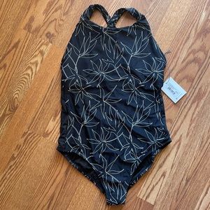 NWT Carve Designs Inverness One Piece L D/DD Black Floral